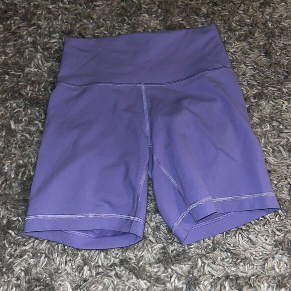 Lululemon dark lilac wunder train shorts size